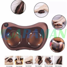 Массажная инфракрасная подушка Massage Pillow / Роликовый массажер для шеи и тела с подогревом (1ящ.=25шт.)