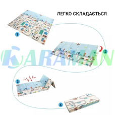 Дитячий Двосторонній Термо Килимок, Розмір 180*200*1.0 В сумці