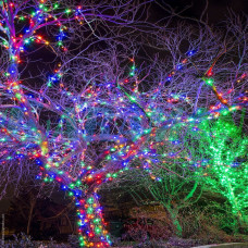 Уличная гирлянда 800 LED диодов 50 метров (мульти цвет,зеленый провод) 800lmulti (1ящ.=24шт.)