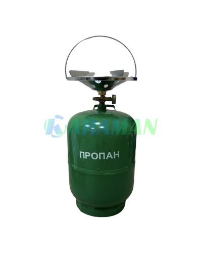 Газовый баллон 12 литров Golden с горелкой 22см (1ящ.=2шт.)