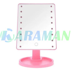 Настільне дзеркало з підсвіткою LED Magic MIRROR USB (рожевий) (1ящ.=36шт.)