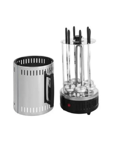 Електрошашличниця вертикальна на 6 шампурів, 1000W, Kebabs Machine / Домашня електрична шашличниця (1ящ.=6шт.) 