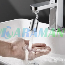 Аэратор на кран вращающийся SPLASH HEAD, поворотная головка на 720°, насадка  для крана с 2 режимами(1ящ.=500шт.)