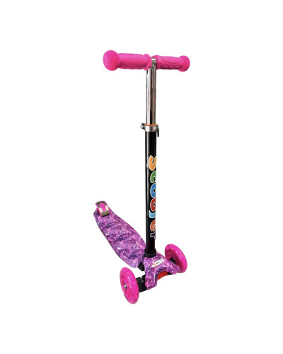 Триколісний самокат Scooter Maxi колір "Рожевий космос" (1ящ.=10шт.) SL4pink