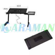 Стілець-трансформер для ноутбука Laptop Table T8 з портативним вентилятором (1ящ.=10шт.)