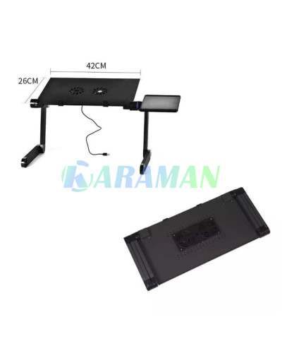Стілець-трансформер для ноутбука Laptop Table T8 з портативним вентилятором (1ящ.=10шт.)