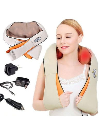 Роликовий масажер для спини та шиї massager of neck kneading MA351 (1ящ.=20шт.)