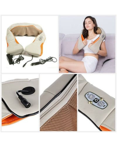 Роликовий масажер для спини та шиї massager of neck kneading MA351 (1ящ.=20шт.)