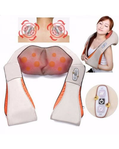 Роликовий масажер для спини та шиї massager of neck kneading MA351 (1ящ.=20шт.)
