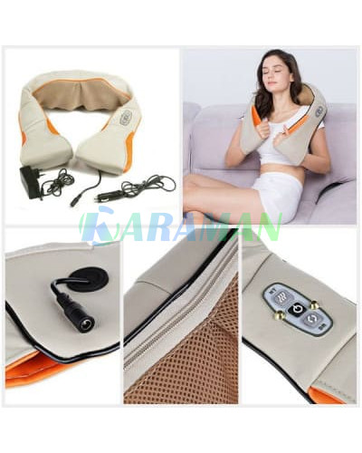 Роликовий масажер для спини та шиї massager of neck kneading MA351 (1ящ.=20шт.)