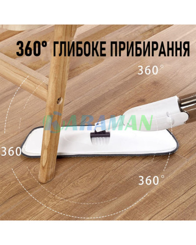 Швабра  з розпилювачем телескопічна з віджимом Біла Aurora Water Spray Mop  (1ящ.=20шт.)