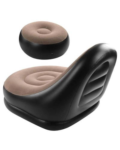 Диван надувний / надувне крісло з пуфом Air Sofa + Насос (1ящ.=12шт.)