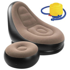 Диван надувний / надувне крісло з пуфом Air Sofa + Насос (1ящ.=12шт.)