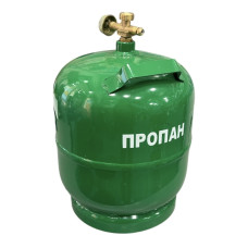 Баллон газовый 8 литров бытовой 21см. БЕЗ горелки (1ящ.=4шт.)