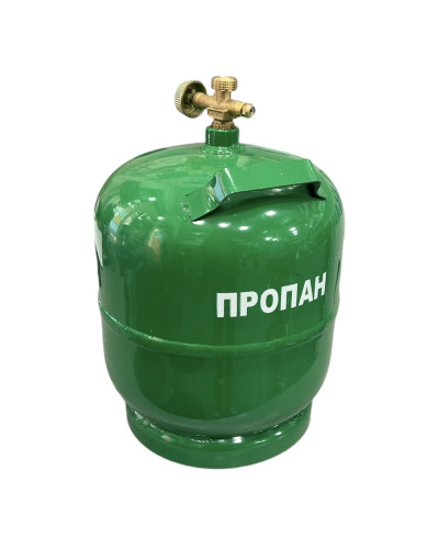 Баллон газовый 8 литров бытовой 21см. БЕЗ горелки (1ящ.=4шт.)