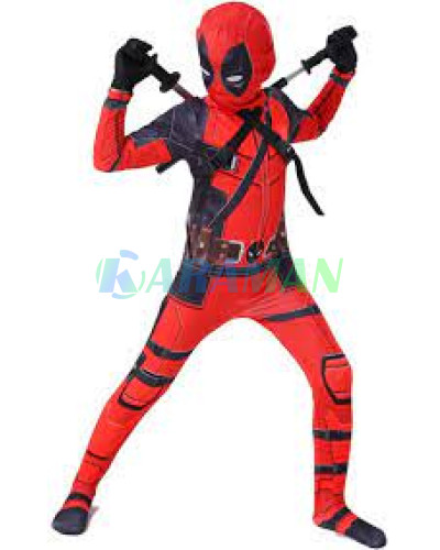 Костюм / Комбінезон + Балаклава + рукавички Дедпул Deadpool дитячий S