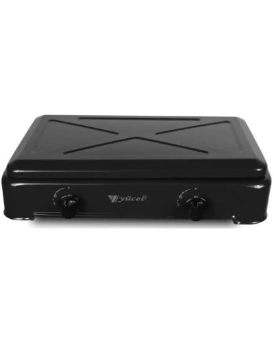 Настольная плита газированная 2 конфорки YUCEL O-200-LPG-BLACK