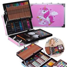 Набір для творчості Єдиноріг 145 предметів Розовий MA167pink (1ящ.=10шт.)