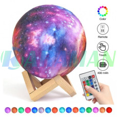 Светильник 3D Moon Lamp Космос 15 см с пультом | 16 цветов (1ящ.=36шт.)