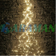 Гирлянда "Конский хвост" 500 LED 20 нитей 2.5м Теплый белый, 220v MA404warmwhite (1ящ.=200шт.)