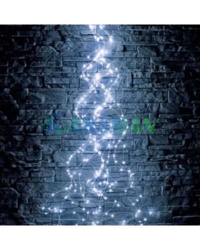 Гирлянда "Конский хвост" 500 LED 20 нитей 2.5м Холодный белый, 220v MA404white (1ящ.=200шт.)