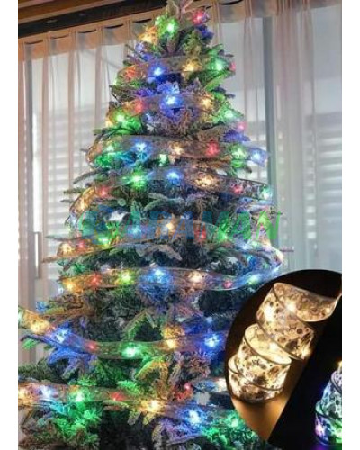 Світлодіодна ялинкова гірлянда у вигляді стрічки 50 Led 5 метрів Christmas Decoration Мульти Світлодіодна ялинкова гірлянда у вигляді стрічки 50 Led 5 метрів Christmas Decoration Мульти