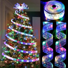 Світлодіодна ялинкова гірлянда у вигляді стрічки 50 Led 5 метрів Christmas Decoration Мульти