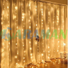 Гірлянда Водоспад 240 Led, 3*2м, теплий білий, перемикач режимів MA422warmwhite (1ящ.=50шт.)