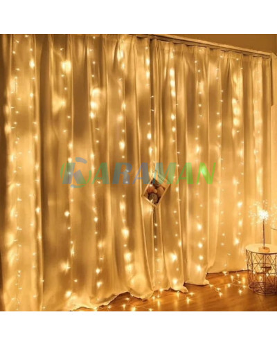 Гірлянда Водоспад 240 Led, 3*2м, теплий білий, перемикач режимів MA422warmwhite (1ящ.=50шт.)