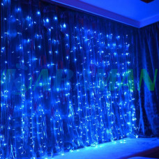 Гірлянда Водоспад 240 Led, 3*2м, синій MA422blue (1ящ.=50шт.)