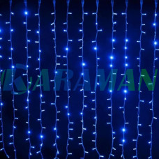 Гірлянда Водоспад 240 Led, 3*2м, синій MA422blue (1ящ.=50шт.)