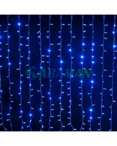 Гірлянда Водоспад 240 Led, 3*2м, синій MA422blue (1ящ.=50шт.)