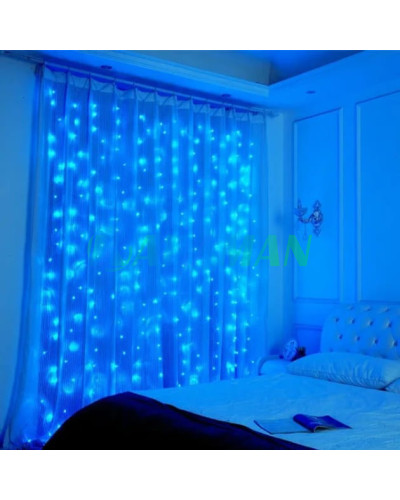 Гірлянда Водоспад 240 Led, 3*2м, синій MA422blue (1ящ.=50шт.)