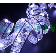 Світлодіодна ялинкова гірлянда у вигляді стрічки 100 Led 10 метрів Christmas Decoration Білий