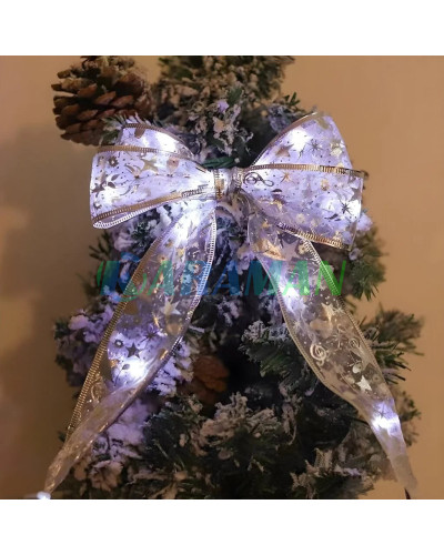 Світлодіодна ялинкова гірлянда у вигляді стрічки 100 Led 10 метрів Christmas Decoration Білий