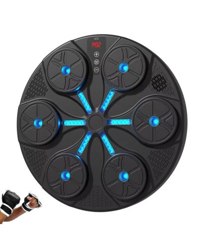 Музыкальная боксерская мишень тренажер (подсветка,bluetooth,музыка,перчатки ММА в комплекте) MA426 (1ящ = 14шт.)