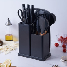  Набір кухонного приладдя 19 предметів Чорний Kitchen Set MA445black  (1ящ.=20шт.)