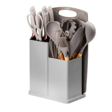 Набор кухонных принадлежностей 19 предметов Серый Kitchen Set MA445grey  (1ящ.=20шт.)