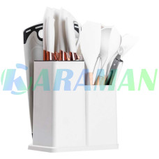 Набір кухонних приладів 19 предметів Білий Kitchen Set (1ящ.=20шт.)