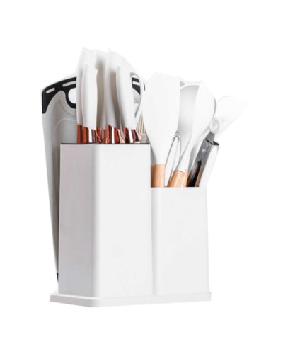 Набір кухонних приладів 19 предметів Білий Kitchen Set MA445white (1ящ.=20шт.)