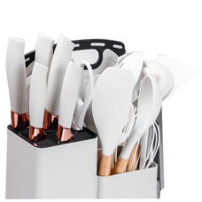 Набір кухонних приладів 19 предметів Білий Kitchen Set MA445white (1ящ.=20шт.)