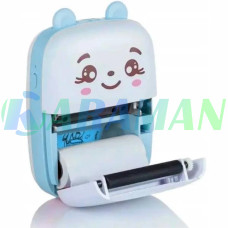 Мини принтер детский портативный USB Синий MA435blue (1ящ.=100шт.)