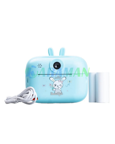 Детская камера  мгновенной печати Print Camera Синий MA458blue  (1ящ.=50шт.)