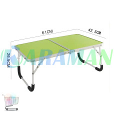 Складной мини столик для пикника,ноутбука 40*60см MA470 Зелений MA470green (1 ящ.=1шт.)