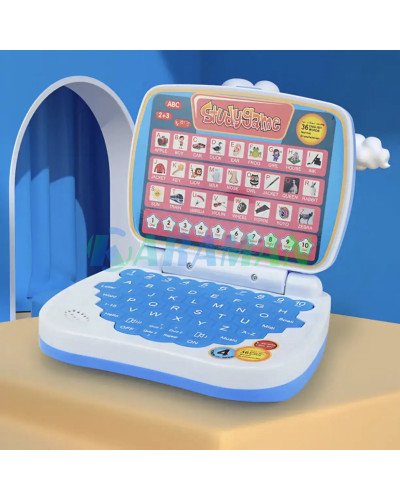 Детская развивающая электронная,интерактивная игра StudyGame для изучения английского языка Синий  MA511blue (1ящ.=144шт.)