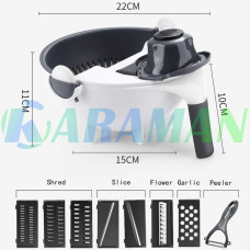 Багатофункціональна овочерізка BASKET VEGETABLE CUTTER Білий MA508 (1ящ.=36шт.)