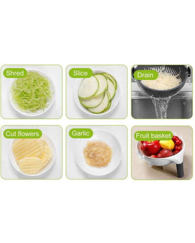 Багатофункціональна овочерізка BASKET VEGETABLE CUTTER Білий MA508 (1ящ.=36шт.)