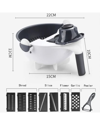 Багатофункціональна овочерізка BASKET VEGETABLE CUTTER Білий MA508 (1ящ.=36шт.)