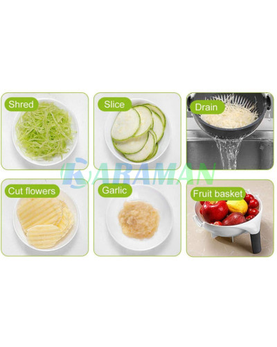 Багатофункціональна овочерізка BASKET VEGETABLE CUTTER Білий MA508 (1ящ.=36шт.)