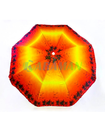 Зонт пляжный Цвет:ПАЛЬМА МИКС (СПИЦЫ РОМАШКА) 2.2м 110M (1ящ.=12шт.) (ТОЛЬКО ЯЩИКОМ)